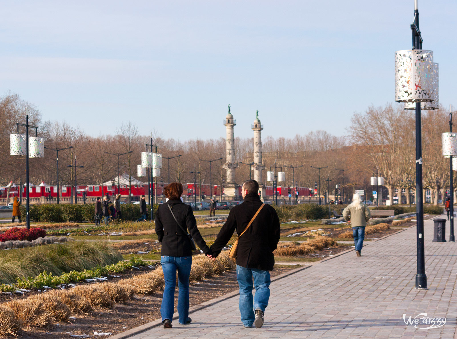 Bordeaux, Hiver, Ville