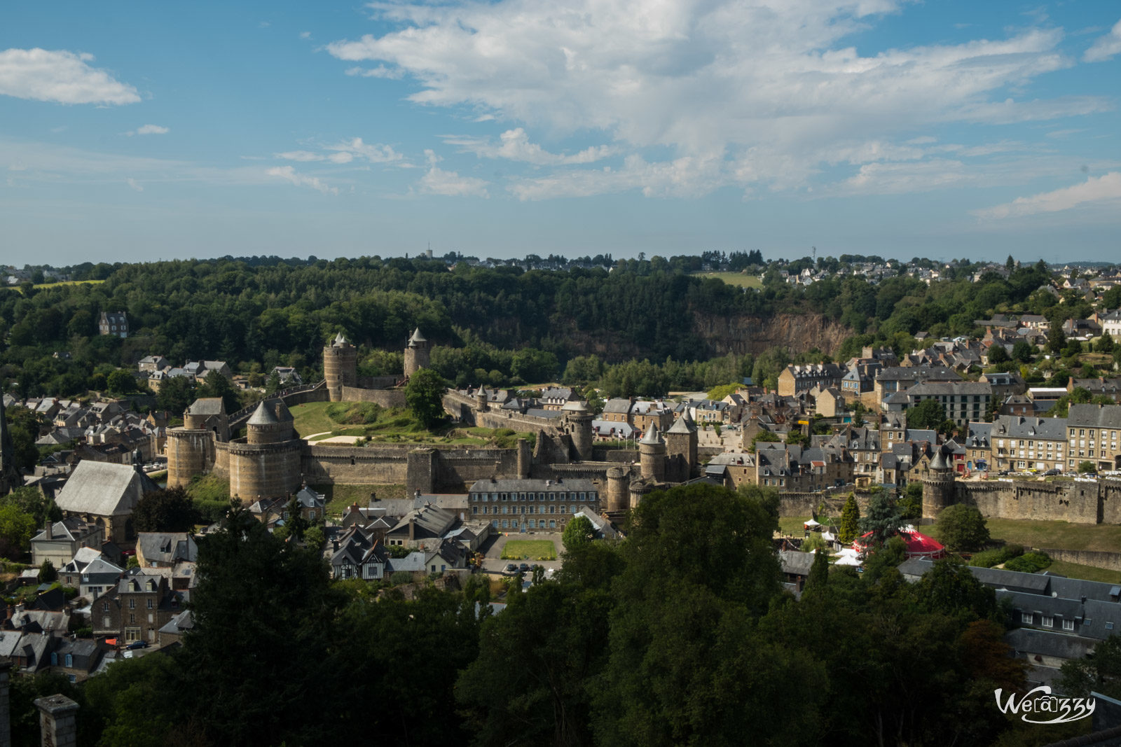 Bretagne, Château, Fougères, Ville