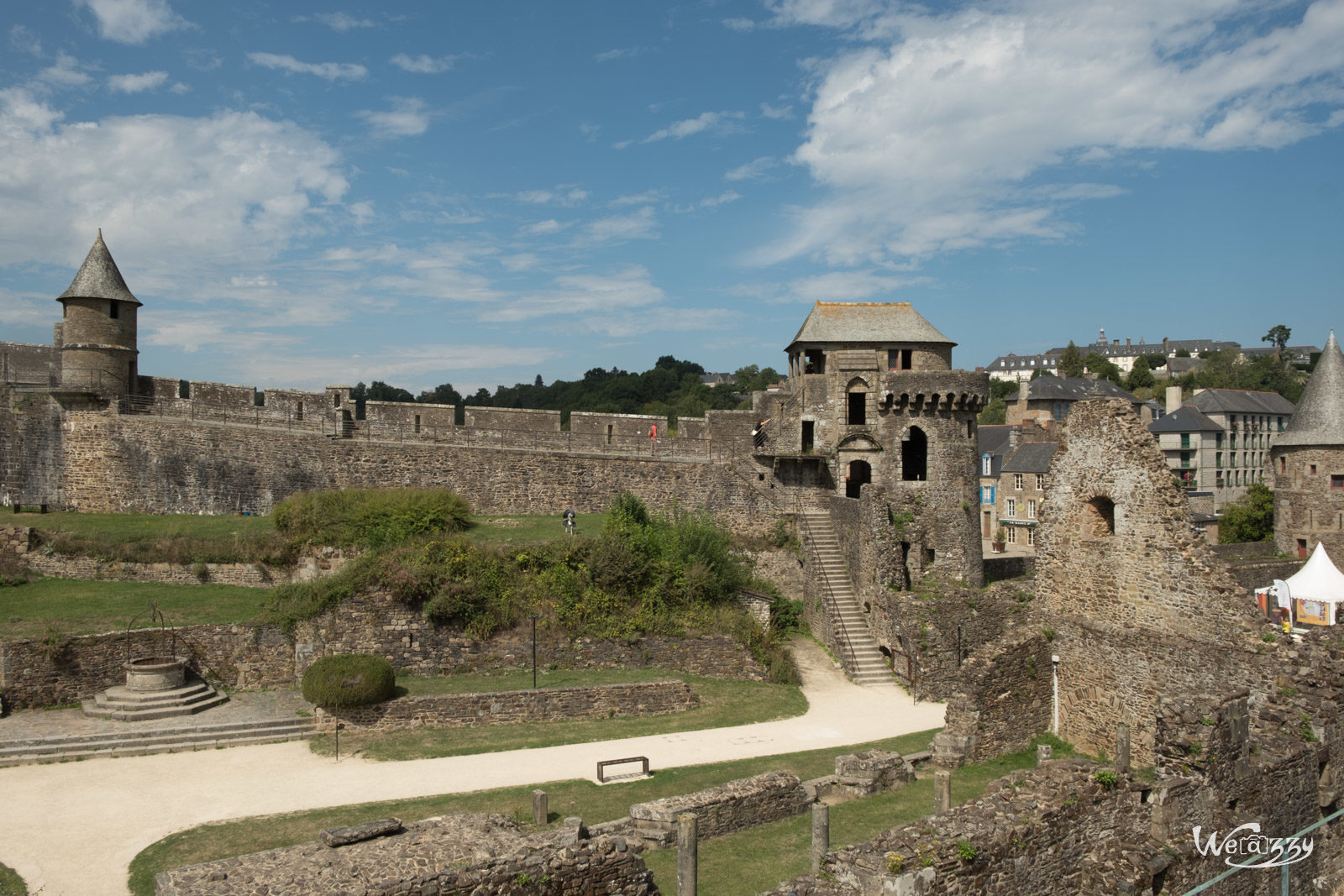 Bretagne, Château, Fougères, Ville