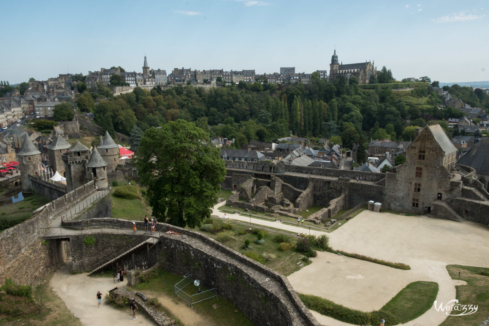 Bretagne, Château, Fougères, Ville